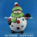 High quality ceramic teapot with Christmas snowman design